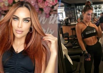 Sara Corrales presumió su cuerpo sin photoshop y en conjunto deportivo