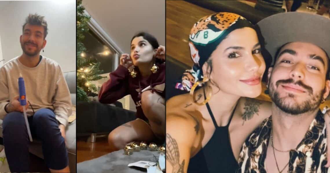 A Martina la peligrosa se le vio muy enamorada armando el arbolito: vea aquí el momento