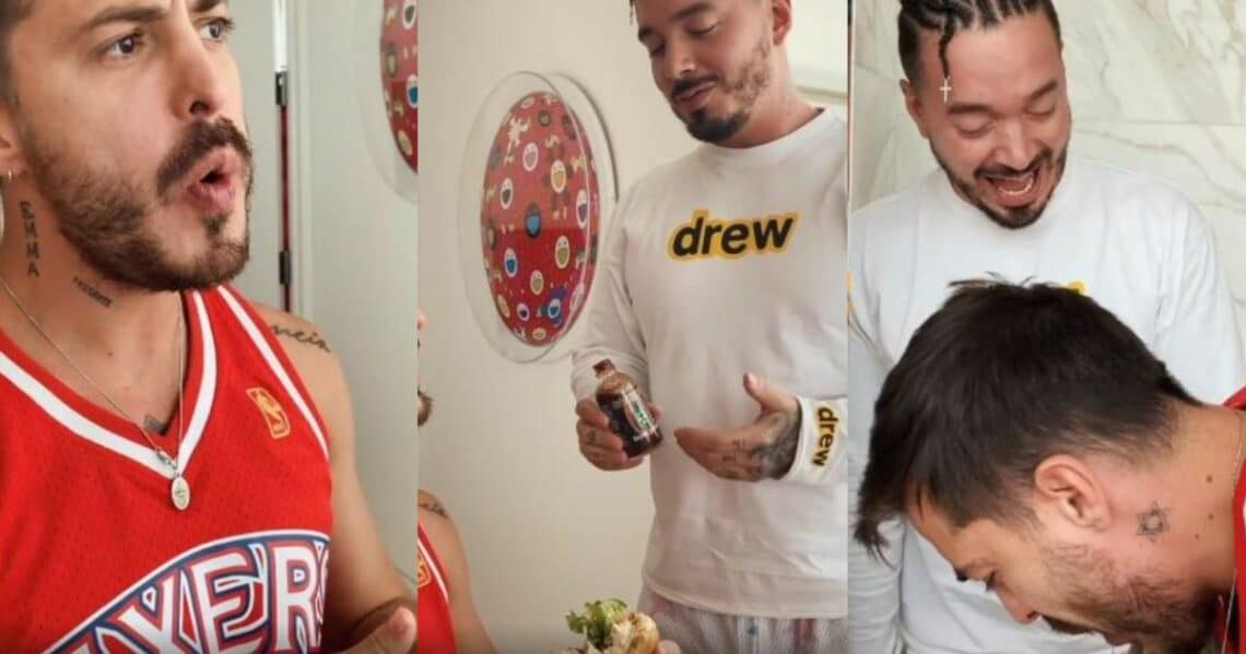 Así reaccionó Llane a la broma picante que le hizo J Balvin