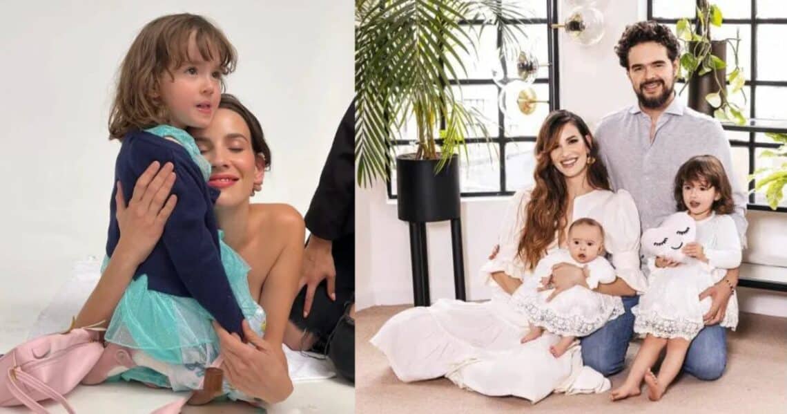 Laura Londoño, "La Gaviota" en 'Café', trabaja con su pequeña hija