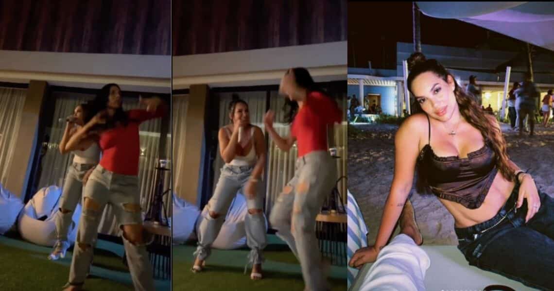 Andrea Valdiri y su suegra la rompen en karoke familiar: interpretan Mis ojos lloran por ti