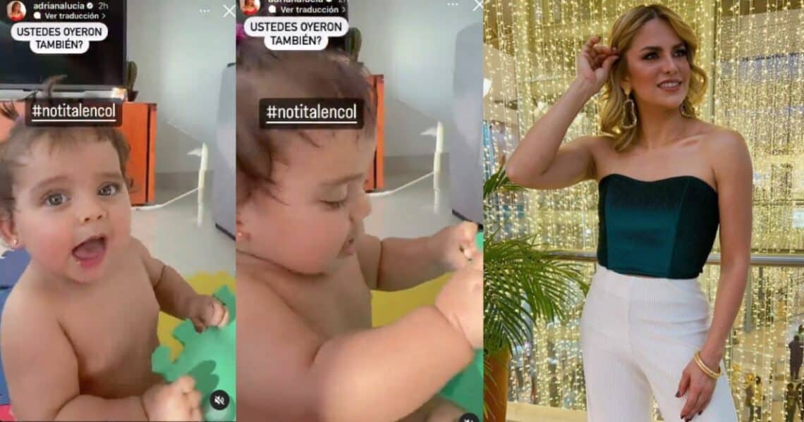 Las hijas de Adriana Lucía ya mojaron lengua: así quedó registrado