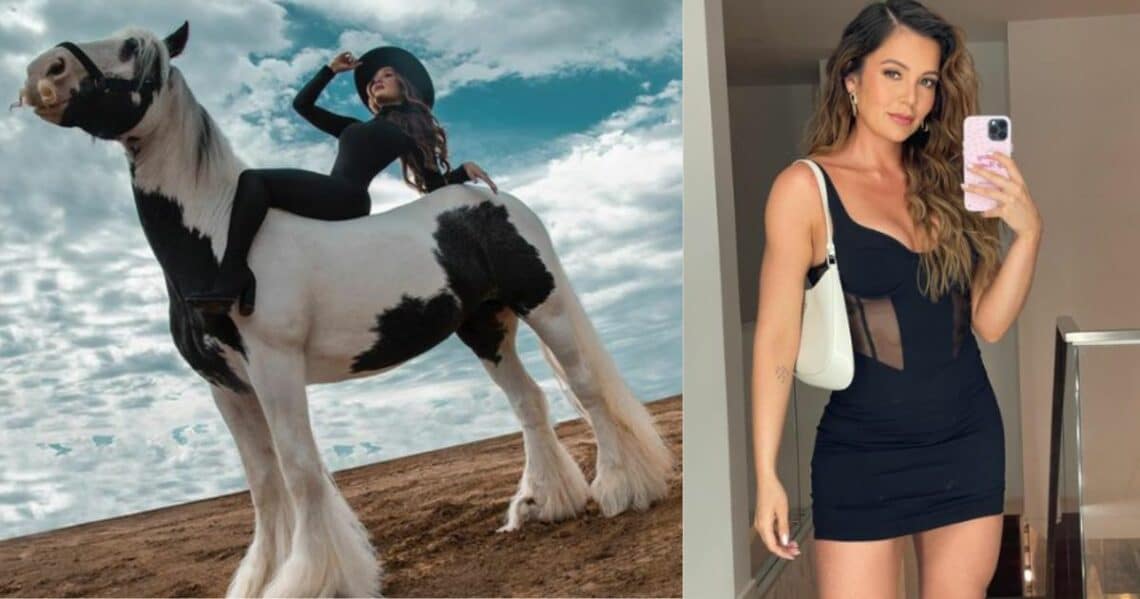 Las fotos de la indomable Lina Tejeiro: con imponente caballo