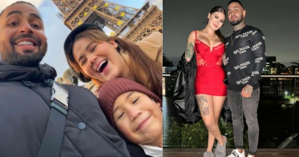Cintia Cossio mostró a su marido cargando a su hijo por primera vez