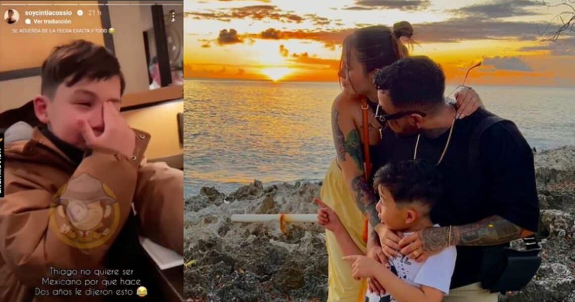 Thiago, el hijo de Cintia Cossio, revela por qué no quiere ser méxicano