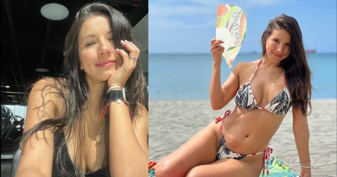 Caterine Escobar sin maquillaje: más perfecta que natural