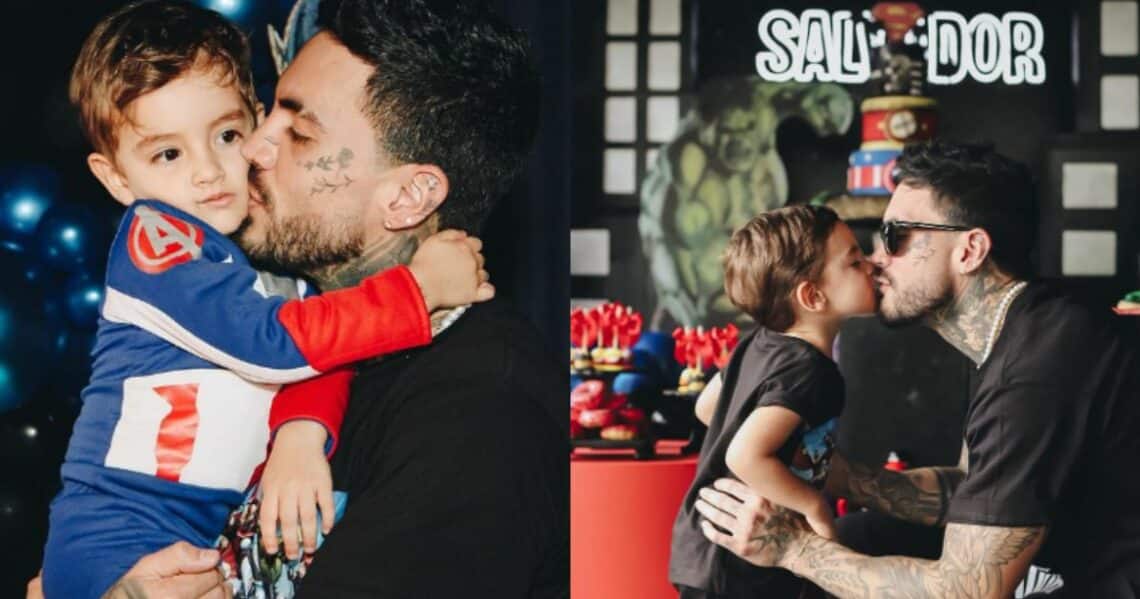 Salvador, interpretando a Gokú, le ganó a Mateo Carvajal en un juego divertido
