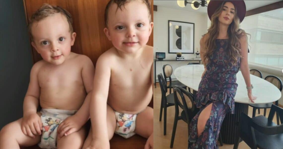 Mari Manotas celebró el cumpleaños de sus mellizos