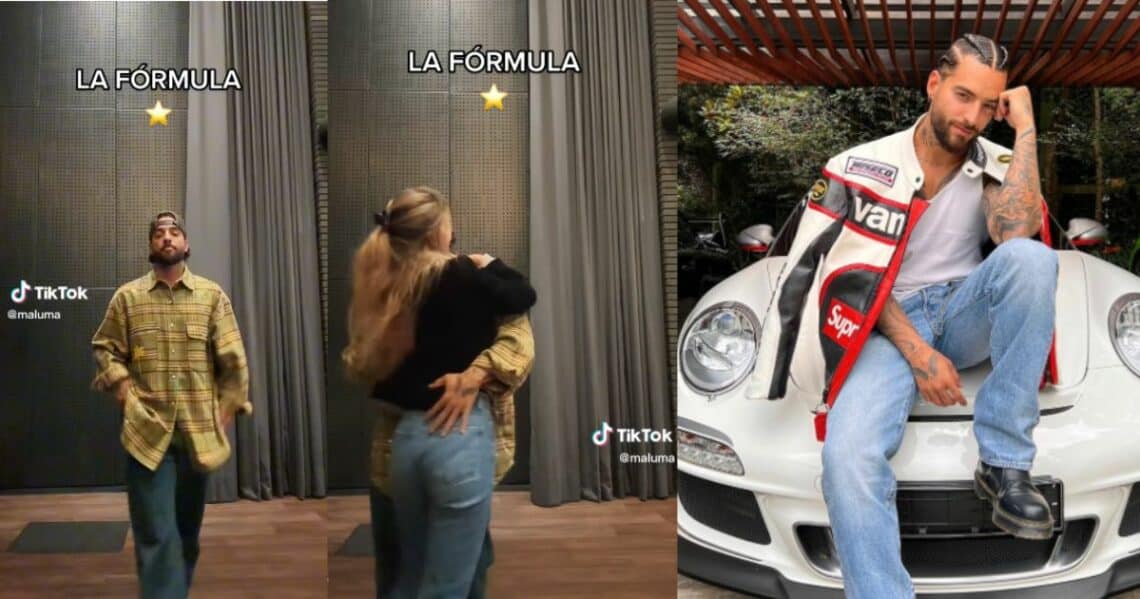 El cantante Maluma derrochó romanticismo al bailar con su chica