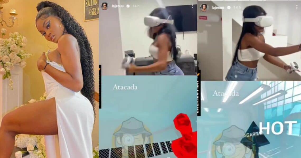 Así le fue a la creadora de contenido La Jesuu probando un videojuego de realidad virtual