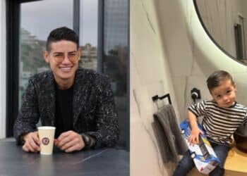James Rodríguez compartió fotos tiernas con su hijo en Instagram