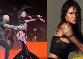 La cantante Greeicy fue el centro de atención tras una coreografía impresionante en un show