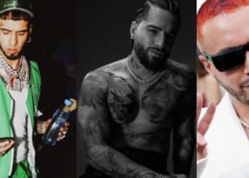Anuel AA, J Balvin y Maluma estuvieron en el estudio de grabación para hacer un éxito mundial