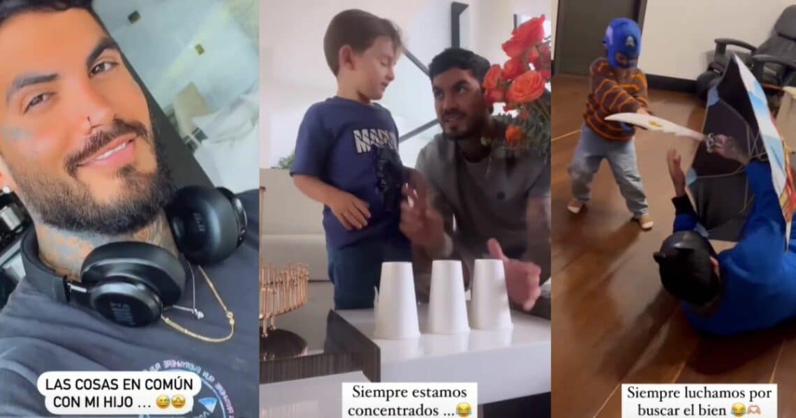 "De tal palo, tal astilla": Mateo Carvajal mostró las similitudes con su hijo Salvador