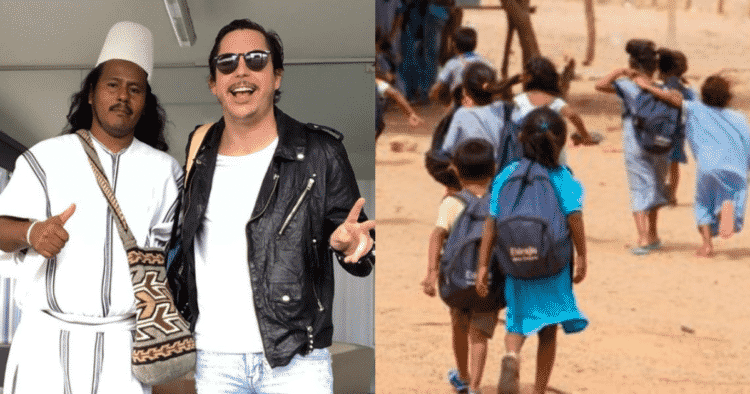 Alejandro Riaño se cansó de los lamentos y busca ayuda para construir colegio en La Guajira