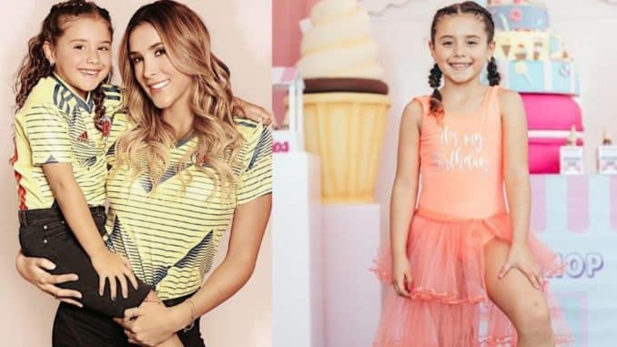 Daniela Ospina y Salomé disfrutando de sus vacaciones