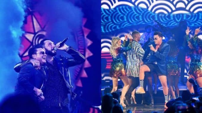 Silvestre Dangond y Cedric Gervais en los Premios Juventud