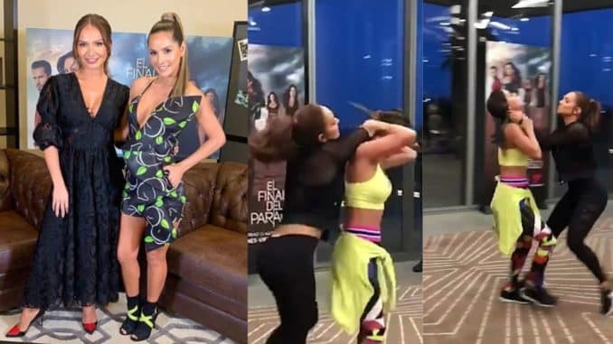 Kimberly Reyes y Carmen Villalobos