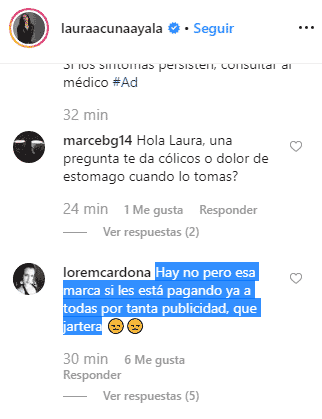 Comentario a Laura Acuña