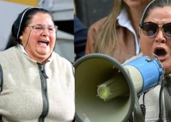 Adriana Torres, la famosa ‘monja uribista’ que se plantó a las afuera del Palacio de Justicia para gritar frases llamativas a favor del expresidente Álvaro Uribe, ahora es blanco de críticas por su proceder
