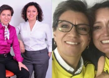 Claudia López selló su triunfo con un beso de amor para su novia, Angélica Lozano
