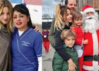 Johana Bahamón se fue hasta Madrid para repartir regalo