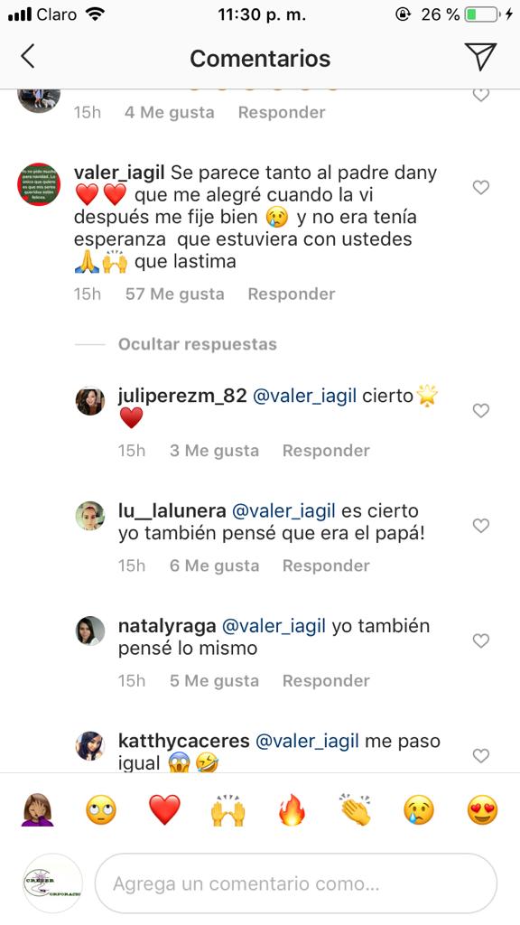 Pantallazo Andreina