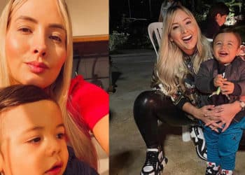 Admiración total: Katerin Peláez publicó foto lactando a su hijo de 2 años en un columpio