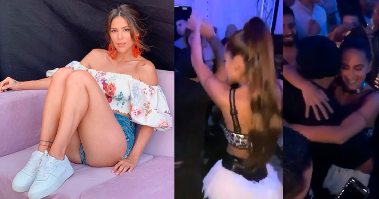 La amacizaron fuerte A Greeicy Rendón la sacaron a bailar y el parejo se pasó de vivo