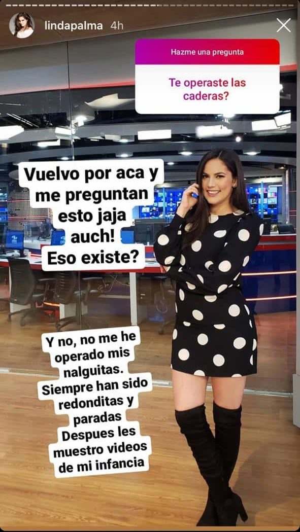 Linda Palma responde comentarios sobre su cadera