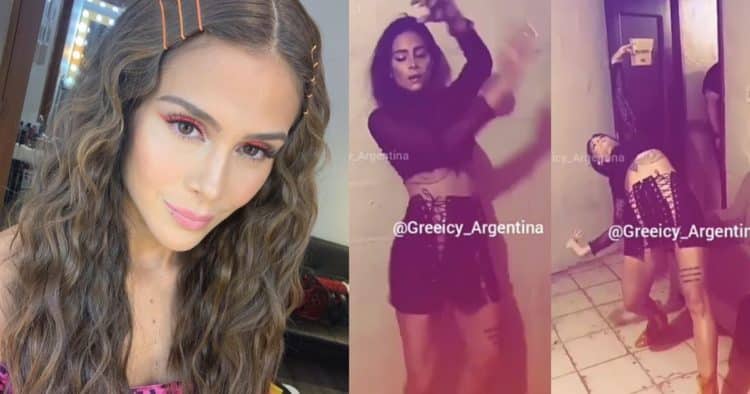 Greeicy bailó con faldita y casi se le ve de más