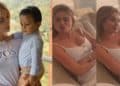 Sara Uribe regañó a su hijo, pero la reacción del bebé causó mucha ternura