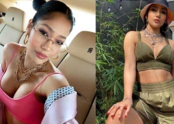 "Muy mostrona": Farina usa blusa sin nada por debajo y casi se le escapan