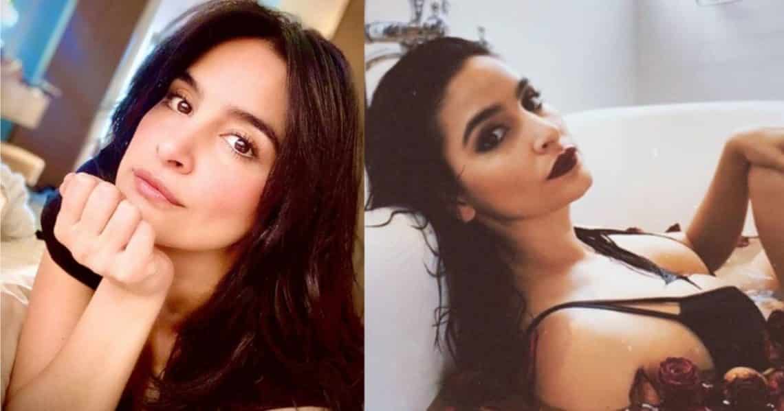 En escote y sin sostén, Diana Hoyos se las dio de modelo y qué cátedra de seducción