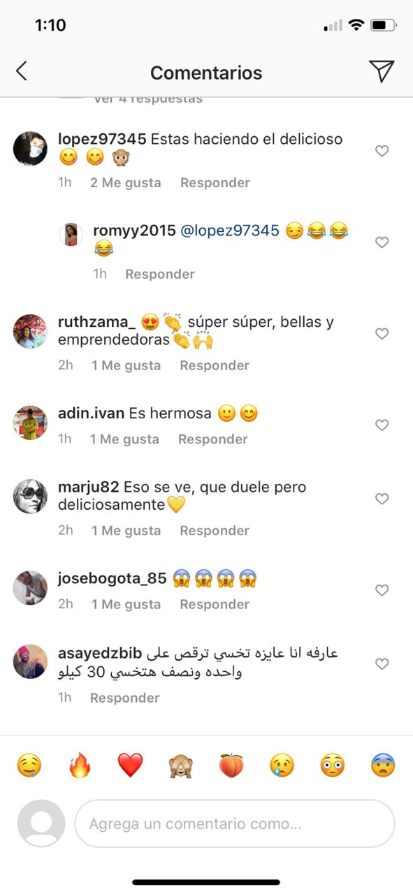 Comentarios a Marilyn Patiño por sus gestos 2