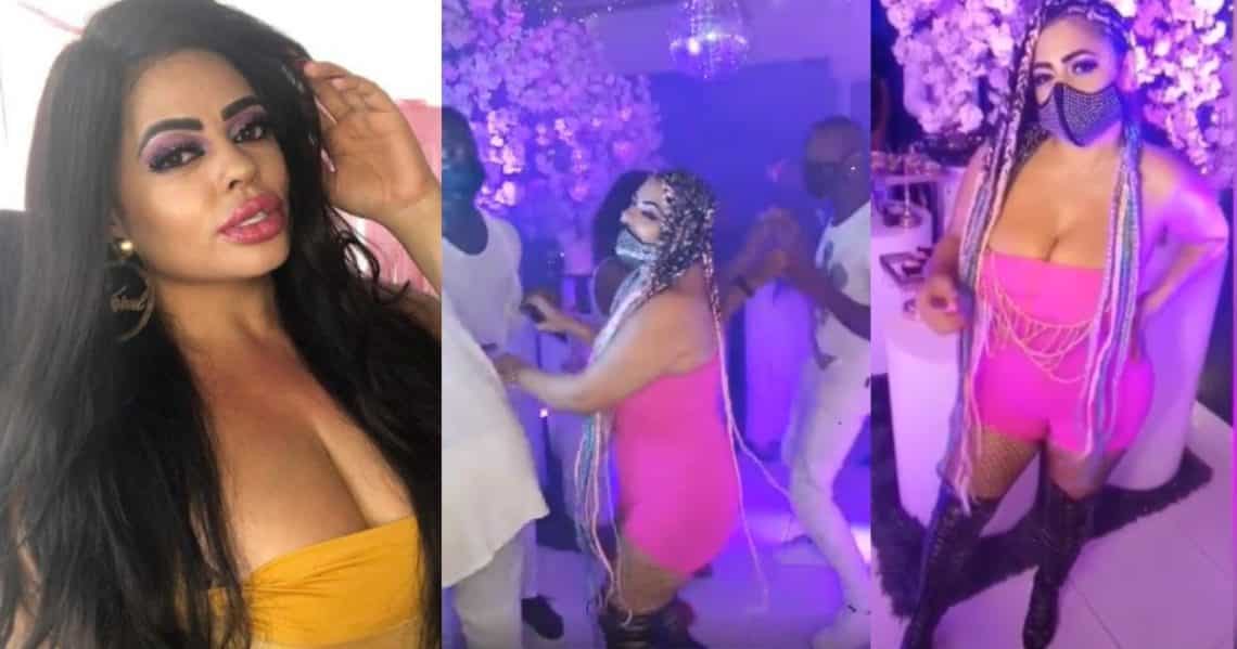 Luces, comida e invitados: Koral Costa hizo lujosa fiesta en plena cuarentena
