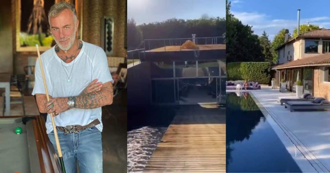 Los lujosos espacios del terreno de Gianluca Vacchi