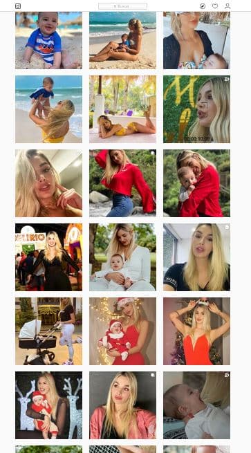 Melina borró la foto familiar