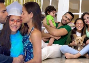 Sin aparentar: Yuly Ferreira y Fabián Ríos celebraron, con humildad, la graduación de su hija