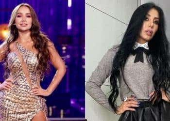 Como un llaverito: Marcela Reyes usó tacones muy altos y dejó botada de estatura a Paola Jara