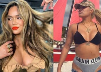 Karol G usó traje ajustado que le marcó sus partes