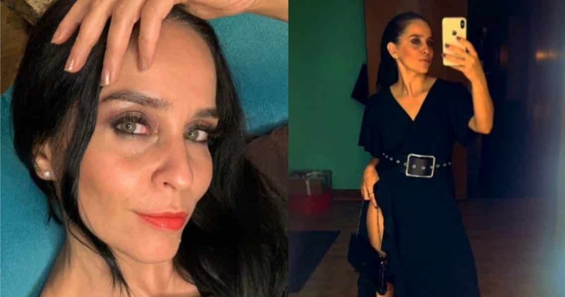 Diana Ángel posó en elegante vestido y casi se le sale una