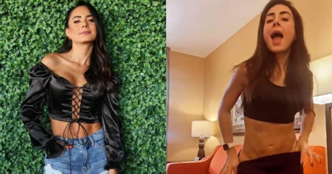 Johanna Fadul se bajó mucho la lycra y casi muestra todo