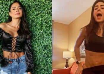 Johanna Fadul se bajó mucho la lycra y casi muestra todo