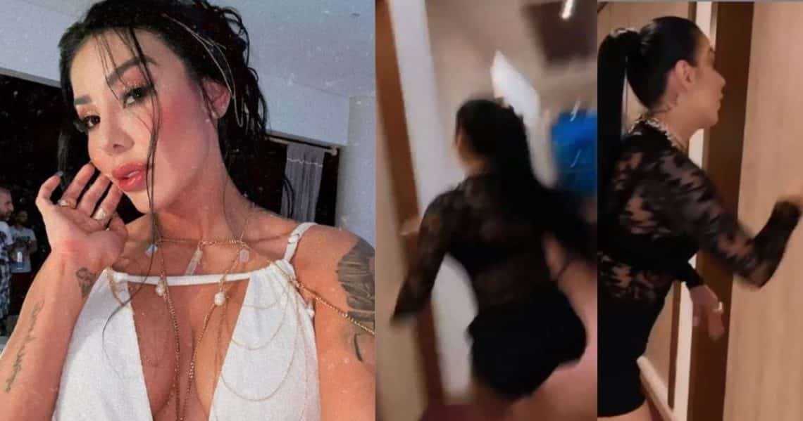 Marcela Reyes jugó tín tín corre corre en lujoso hotel