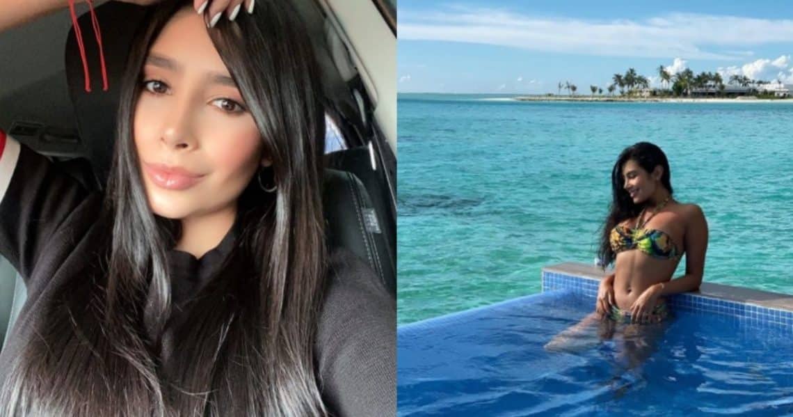 María Jara usó pequeño sostén y se le salió