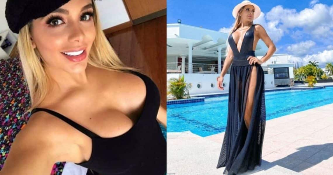 Paola Usme mostró el traje de baño tragado en las pompas