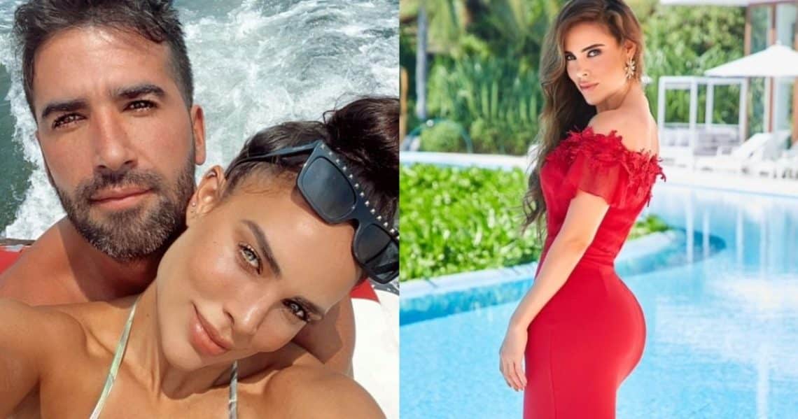 Sara Corrales y su novio posaron en traje de baño