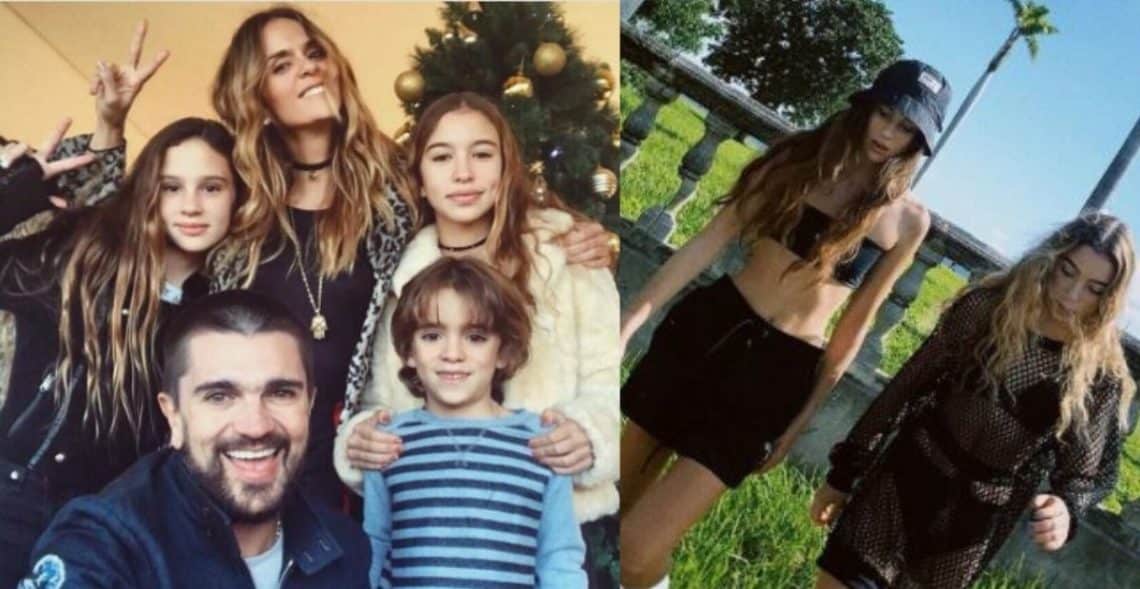 Con ímpetu: Hijas de Juanes se estrenaron como modelos de vestidos de baño