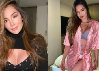 Lina Tejeiro usó vestido pequeño y no le cabían